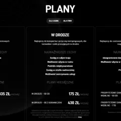 Porównanie planów Starlink: "W domu" 335 zł/mies., "W drodze" od 175 zł/mies., "Na łodzi" od 1384 zł/mies. Sprawdź, ile kosztuje Starlink dla Ciebie.