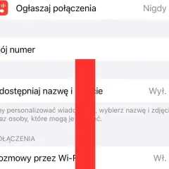 Ustawienia telefonu: "Ogłaszaj połączenia", "Mój numer", "Udostępniaj nazwę i zdjęcie". Dowiedz się, jak zastrzec numer.