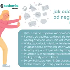 Kobieta walczy z natłokiem negatywnych informacji, próbując przerwać doomscrolling. Porady jak odciąć mózg od złych newsów.