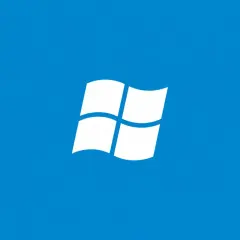 Białe logo Windows na niebieskim tle. To ikona, która często pojawia się w schowek Windows.