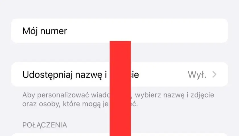 Ustawienia telefonu: "Ogłaszaj połączenia", "Mój numer", "Udostępniaj nazwę i zdjęcie". Dowiedz się, jak zastrzec numer.